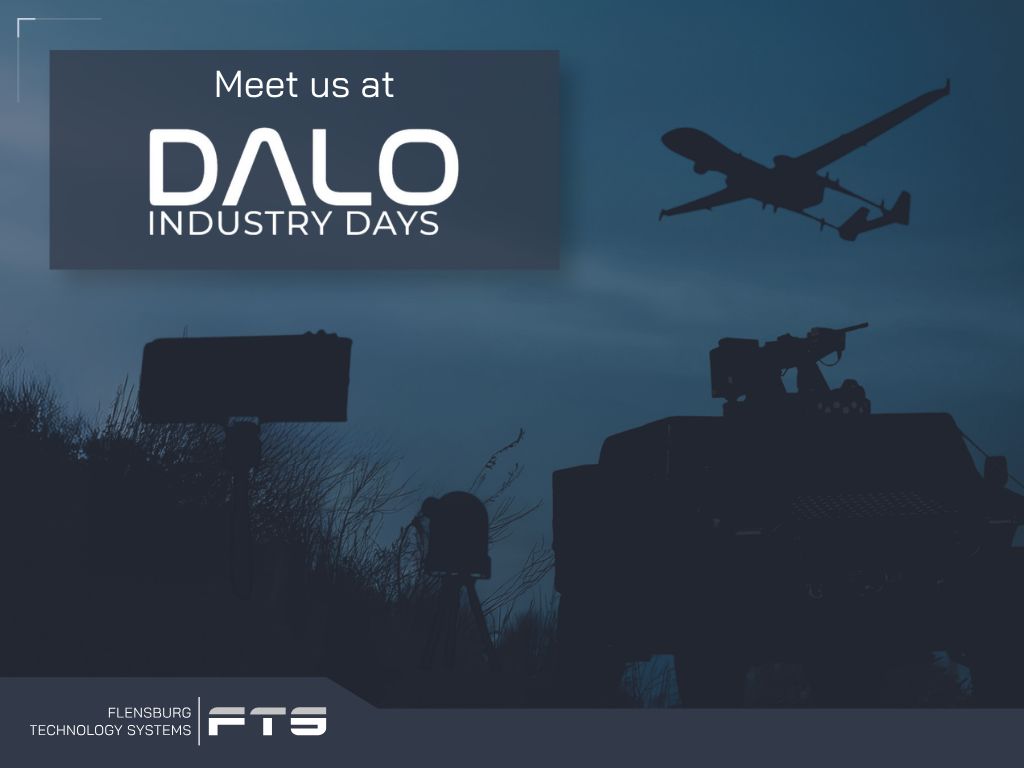 Event graphic with silhouettes: “Meet us at DALO Industry Days”
